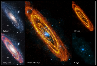 composite view of M31